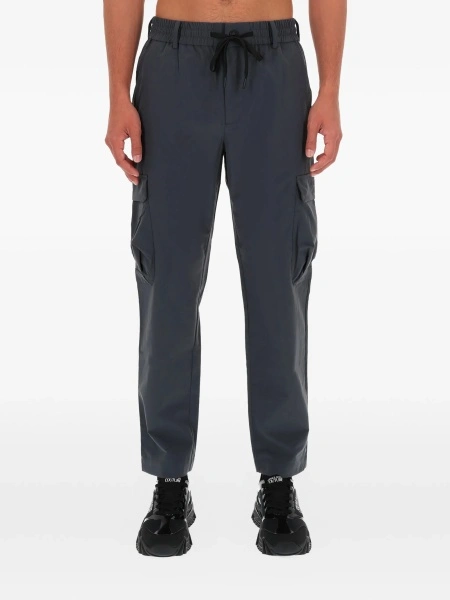 Pantaloni drepti Versace Jeans Couture gri