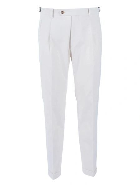 Pantaloni eleganti BerWich albi