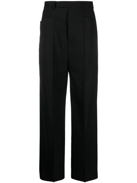 Pantaloni eleganti Rick Owens negri din lana si corn