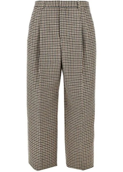 Pantaloni Emporio Armani multicolor din tweed