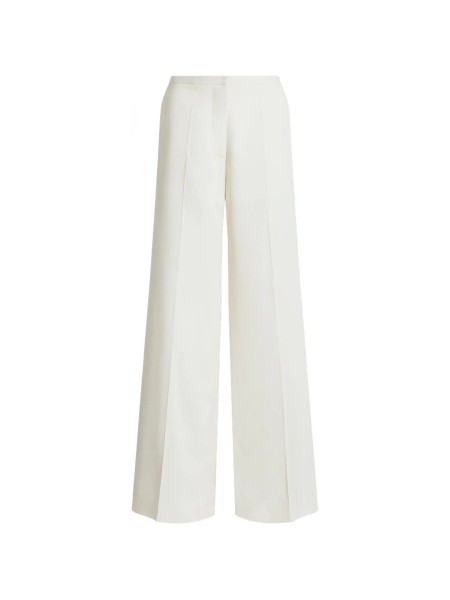 Pantaloni evazati Alberta Ferretti albi