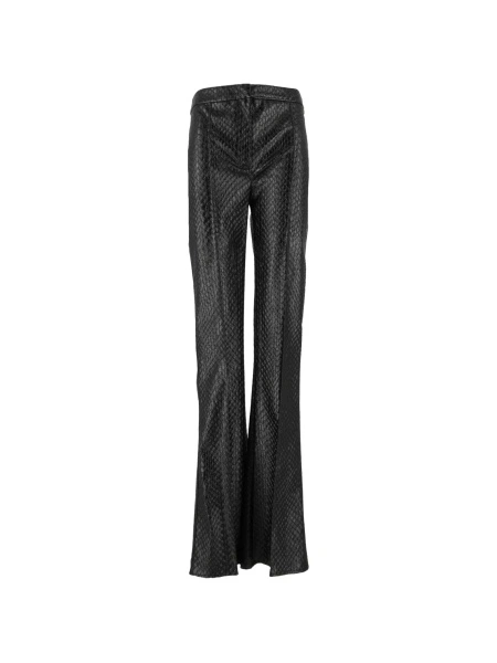 Pantaloni evazati Elisabetta Franchi negri