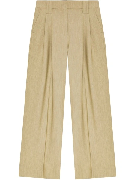 Pantaloni evazati Ganni neutri