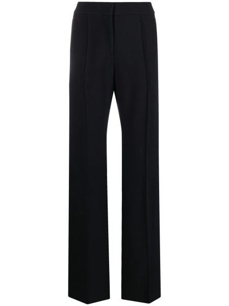 Pantaloni evazati Jil Sander negri din vascoza si acetat