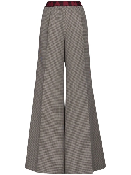 Pantaloni evazati Marni multicolor