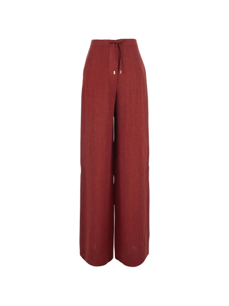 Pantaloni evazati MaxMara Studio rosii