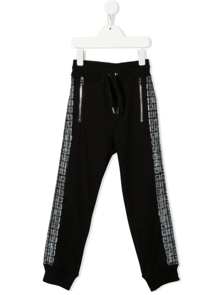 Pantaloni Givenchy negri din bumbac si spandex/elastan