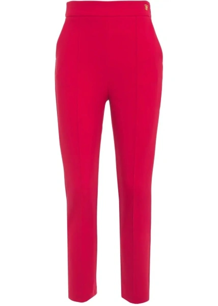 Pantaloni High-waist slim fit trousers