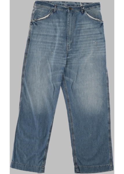 Pantaloni Jeans A Gamba Larga