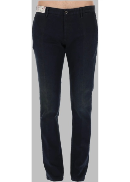 Pantaloni Jeans Con Patch Logo