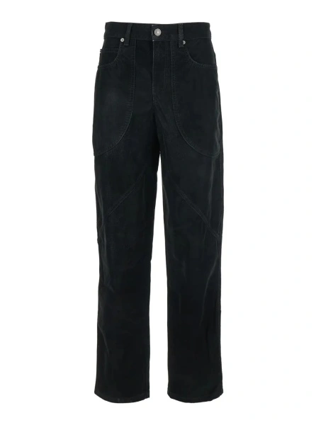 Pantaloni 'Kelvina' Black Jeans with Logo Patch on the Rear and Tapered Leg in Denim Woman