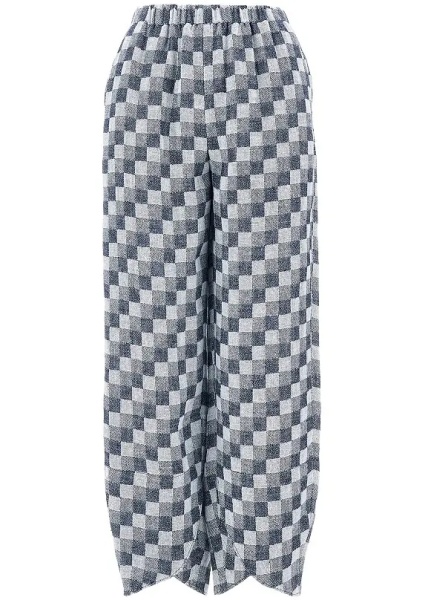 Pantaloni Linen-blend gauze pants