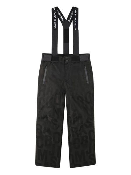 Pantaloni Marc Jacobs negri din polyester