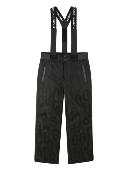 Pantaloni Marc Jacobs negri din polyester