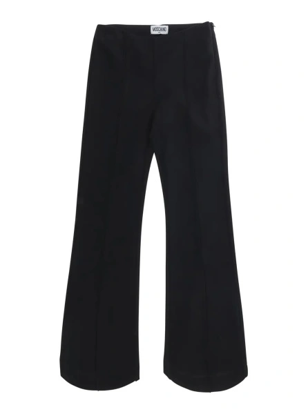 Pantaloni MoschinoS negri din bumbac