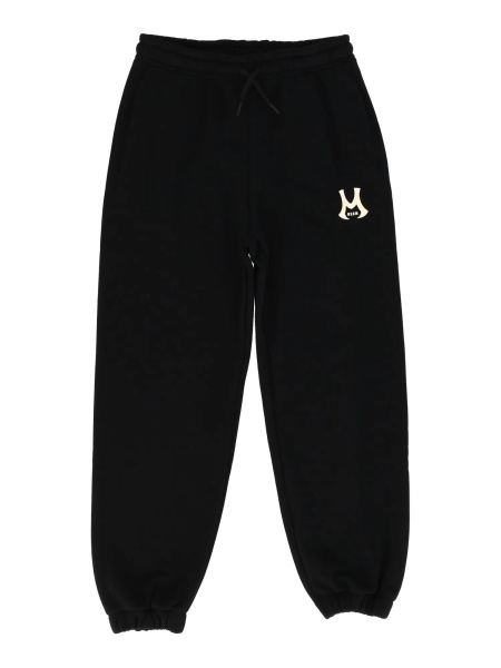 Pantaloni OVER DIAGONAL FLEECE PANTS BOY NERO/BLA