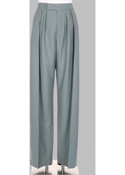 Pantaloni Pantalone A Sigaretta Sartoriale In Gabardine Di Lana