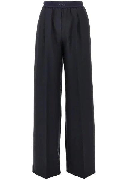 Pantaloni Pinko albastri din lana