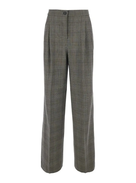 Pantaloni Pinko gri din lana