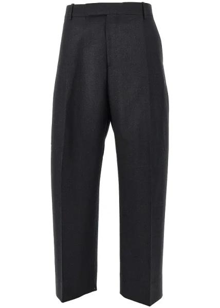 Pantaloni Pleated Hopsack pants