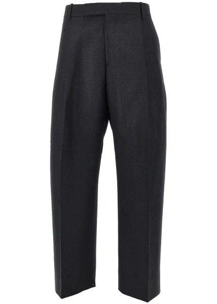 Pantaloni Pleated Hopsack pants