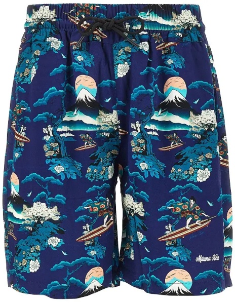 Pantaloni Printed viscose shorts