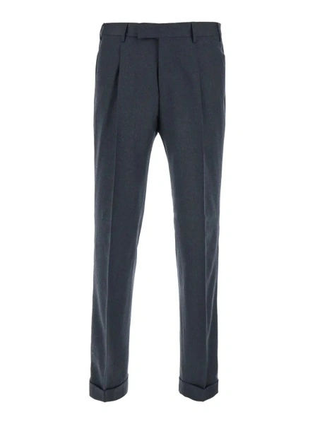 Pantaloni PT TORINO gri din lana