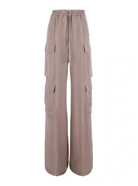 Pantaloni Rick Owens roz din vascoza