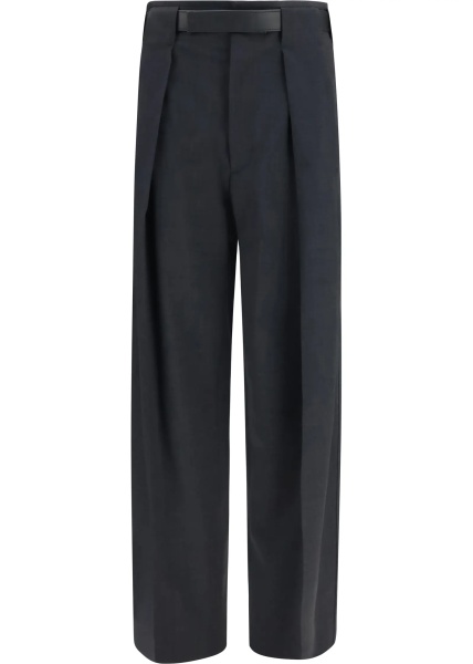 Pantaloni Ronda wool Pants with leather belt
