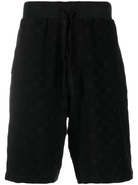 Pantaloni scurti AMBUSH negri din bumbac si poliamida