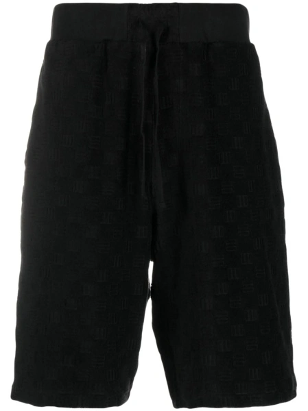 Pantaloni scurti AMBUSH negri din bumbac si poliamida