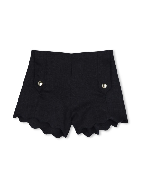 Pantaloni scurti Chloe albastri din in
