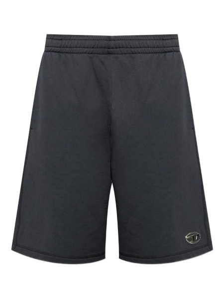 Pantaloni scurti Diesel negri din bumbac