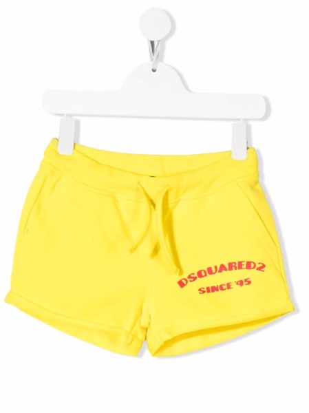 Pantaloni scurti DSQUARED2 galbeni