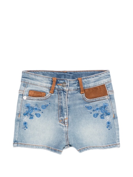 Pantaloni scurti Ermanno Scervino Kids albastri