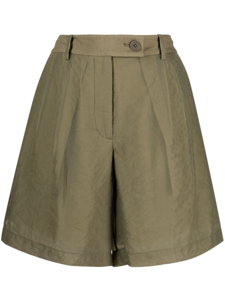 Pantaloni scurti HELMUT LANG verzi din nylon si cupru