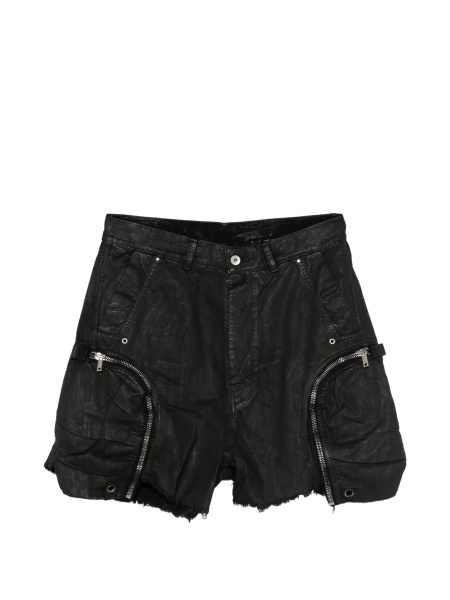 Pantaloni scurti Rick Owens negri din bumbac