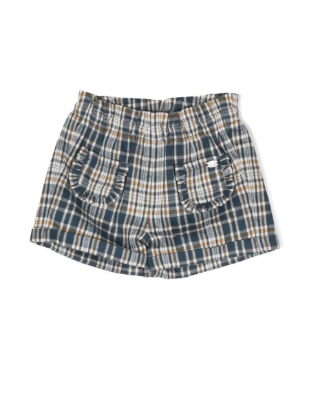 Pantaloni scurti Tartine et Chocolat albastri din vascoza si bumbac
