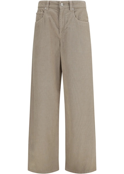 Pantaloni Straight-leg cotton and linen Pants
