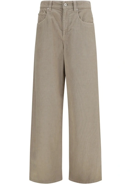 Pantaloni Straight-leg cotton and linen Pants