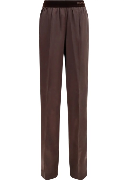 Pantaloni Stretch silk satin Pants