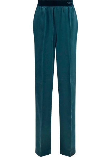 Pantaloni Stretch silk satin Pants