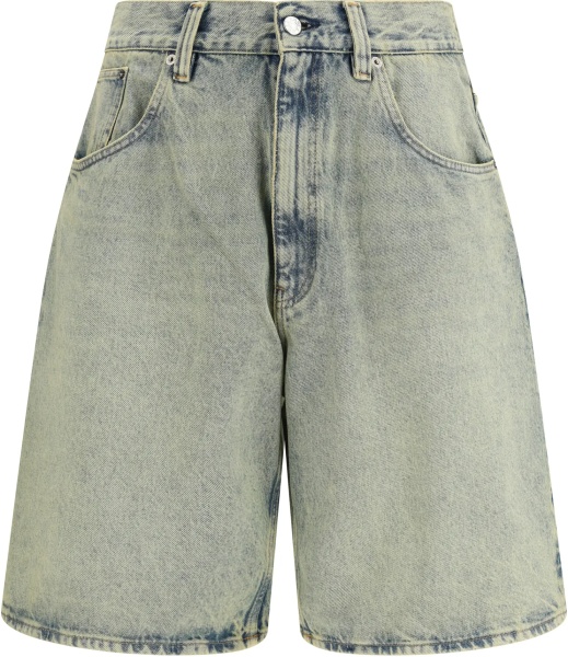 Pantaloni Super Wide Denim Bermuda Shorts