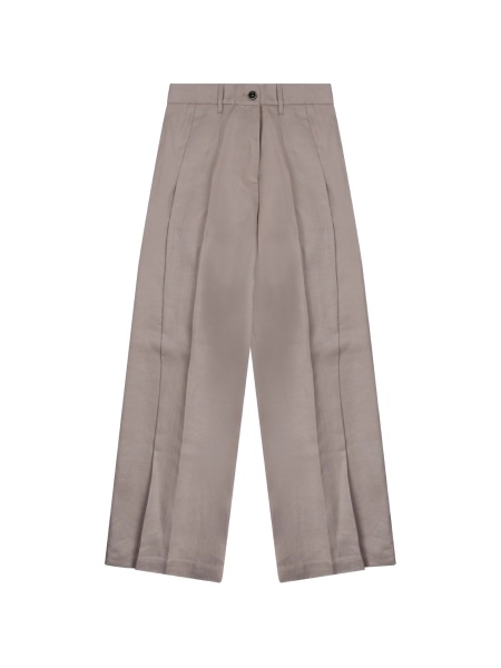 Pantaloni talie inalta NINE:INTHE:MORNING gri