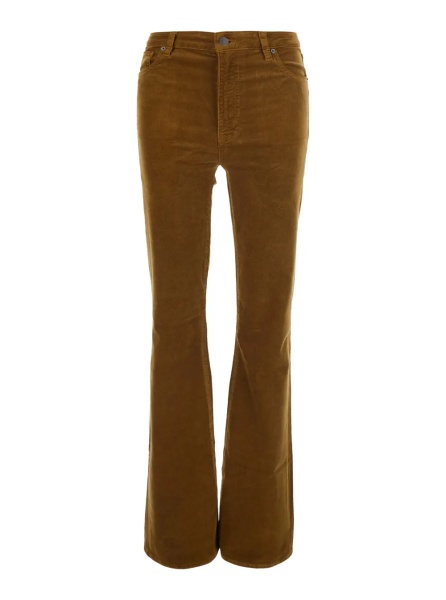 Pantaloni 'The Corduroy Reboot' Beige Pants with Flared Leg in Corduroy for Women