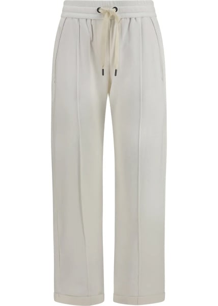 Pantaloni Track stretch-fleece Pants with monili detailing