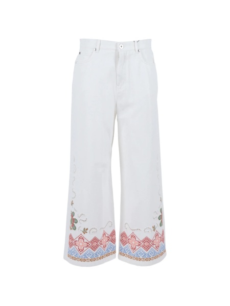 Pantaloni trei sferturi Max Mara albi