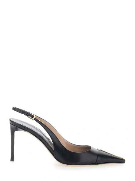 Pantofi cu toc Tom Ford negri din piele
