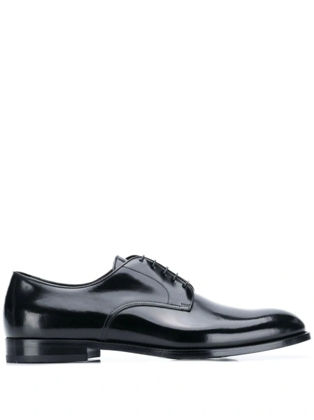 Pantofi Derby Doucal's negri din piele