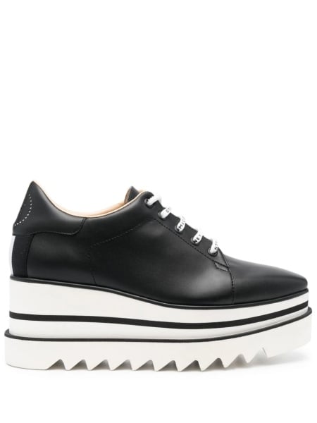 Pantofi Oxford Stella McCartney elyse negri din material textil si poliuretan